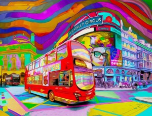Piccadilly Circus Colors - Aramis Fraino