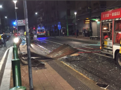 Esplosione a Milano sud, devastato un bar in via Volvinio